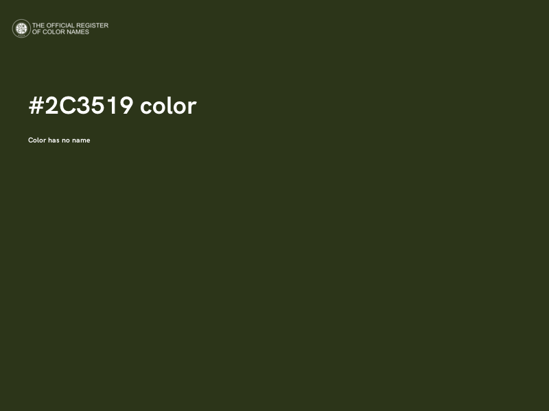 #2C3519 color image