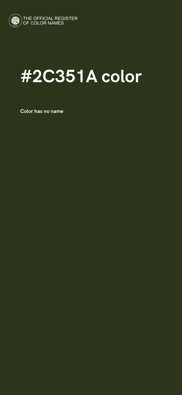 #2C351A color image