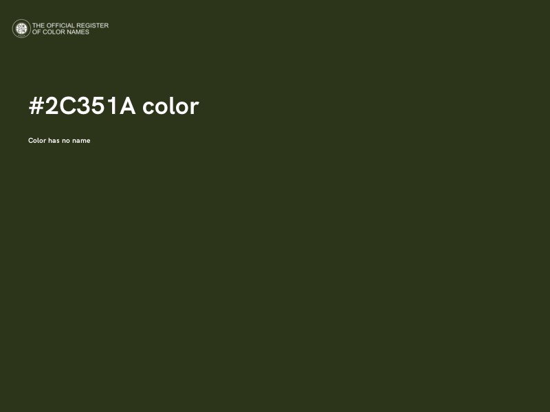 #2C351A color image