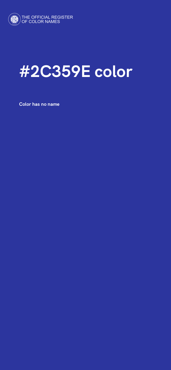 #2C359E color image