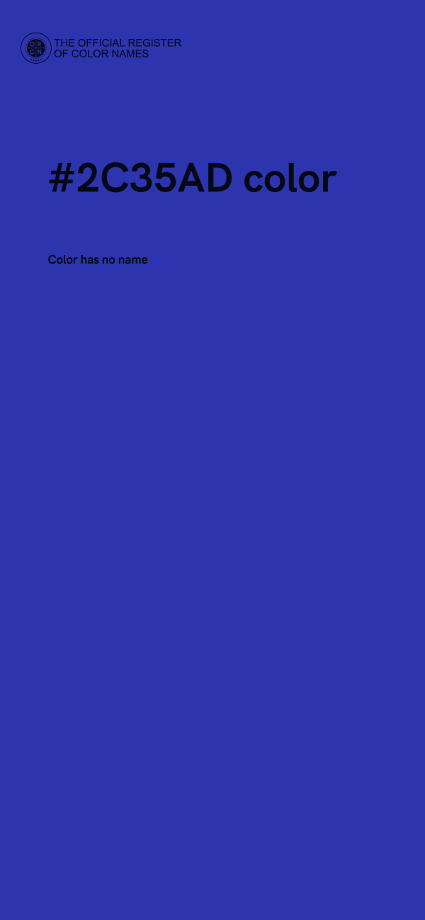 #2C35AD color image