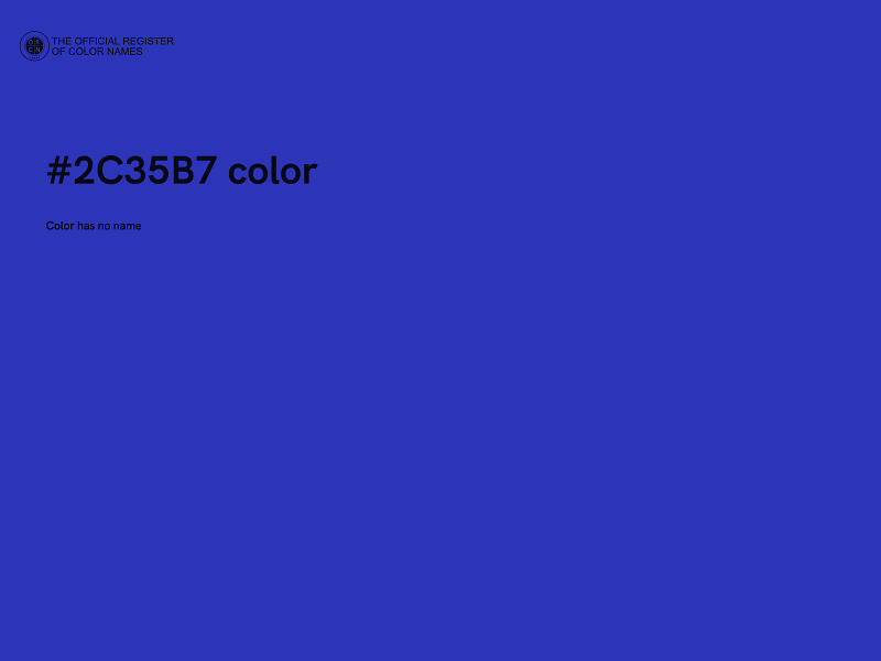 #2C35B7 color image