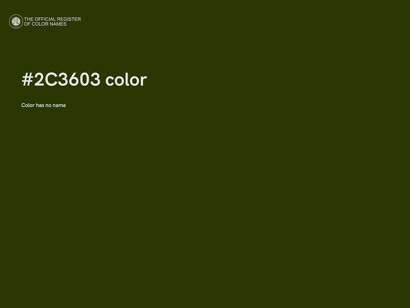 #2C3603 color image