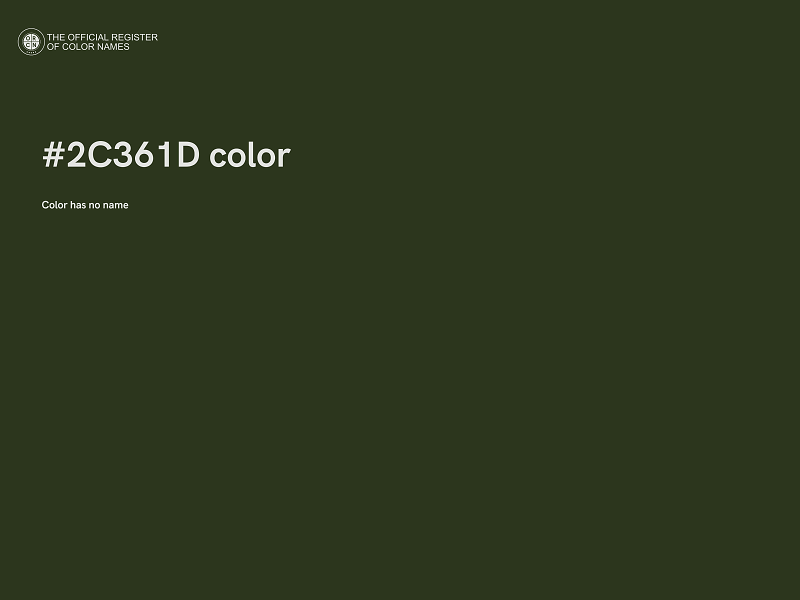 #2C361D color image