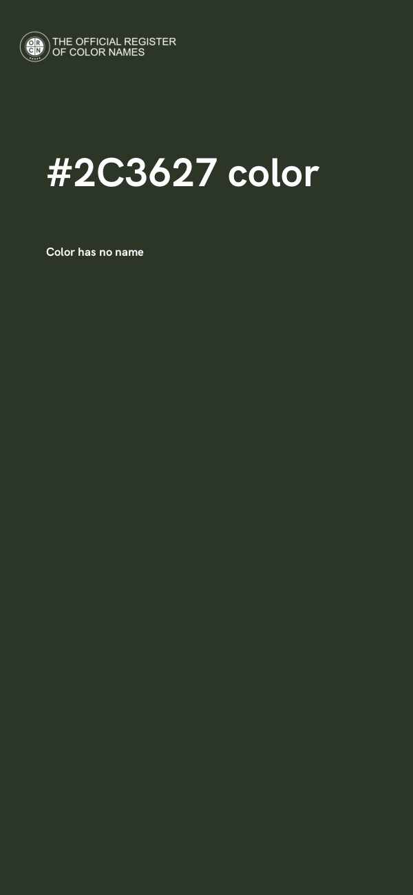 #2C3627 color image