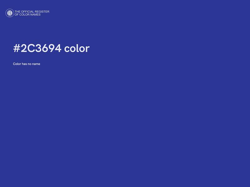 #2C3694 color image