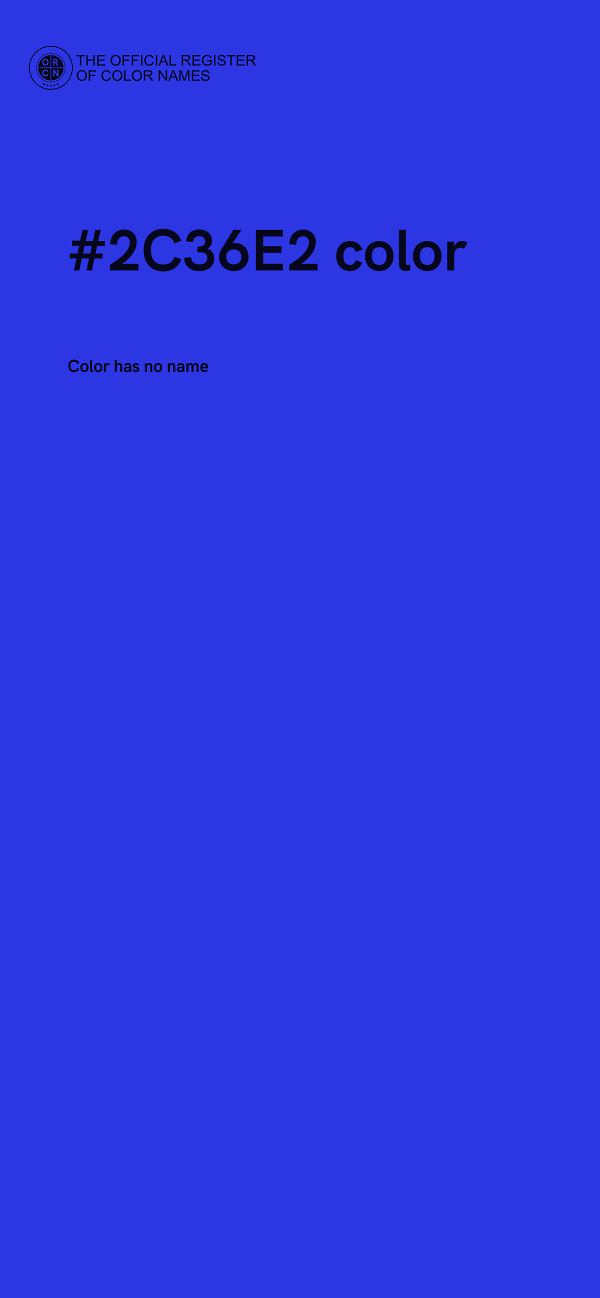 #2C36E2 color image