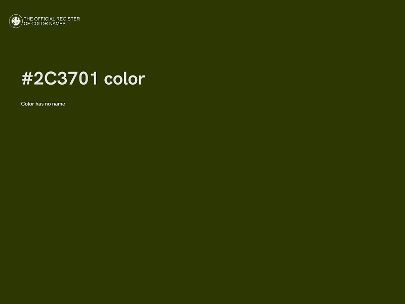 #2C3701 color image