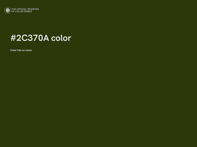 #2C370A color image