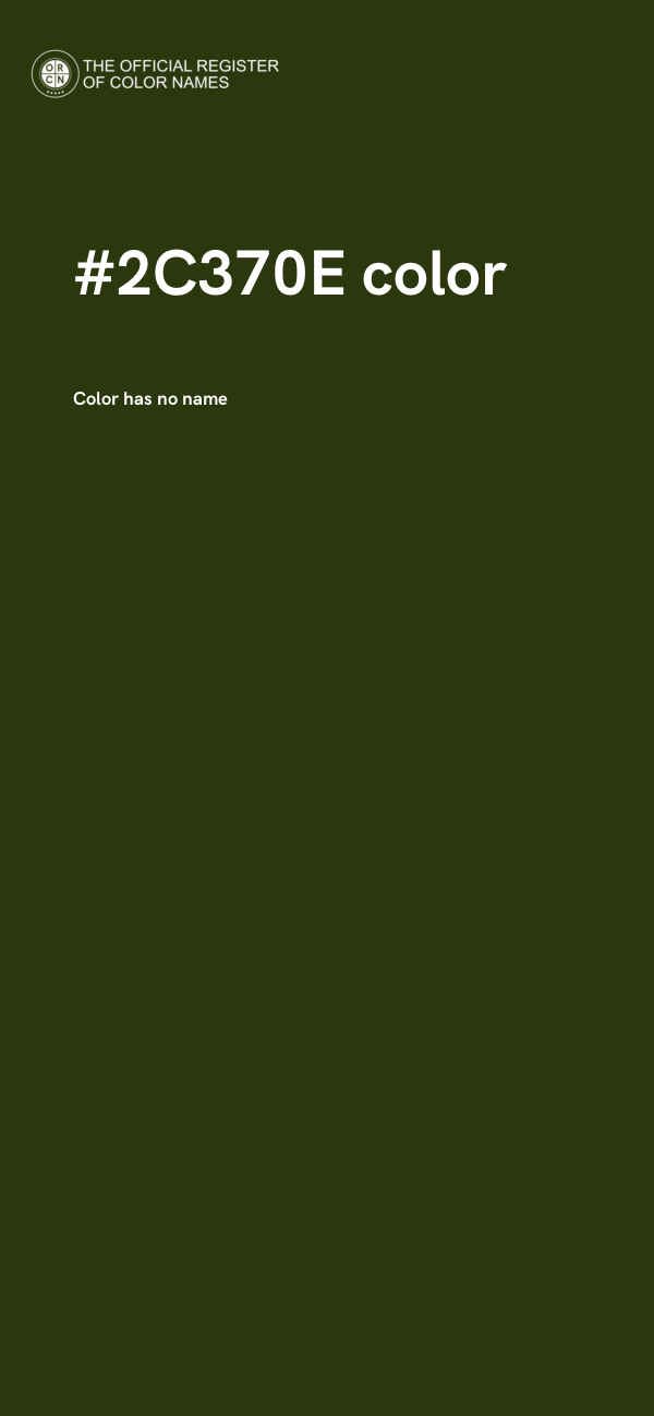 #2C370E color image
