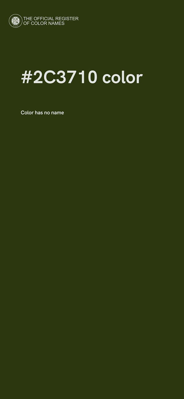 #2C3710 color image