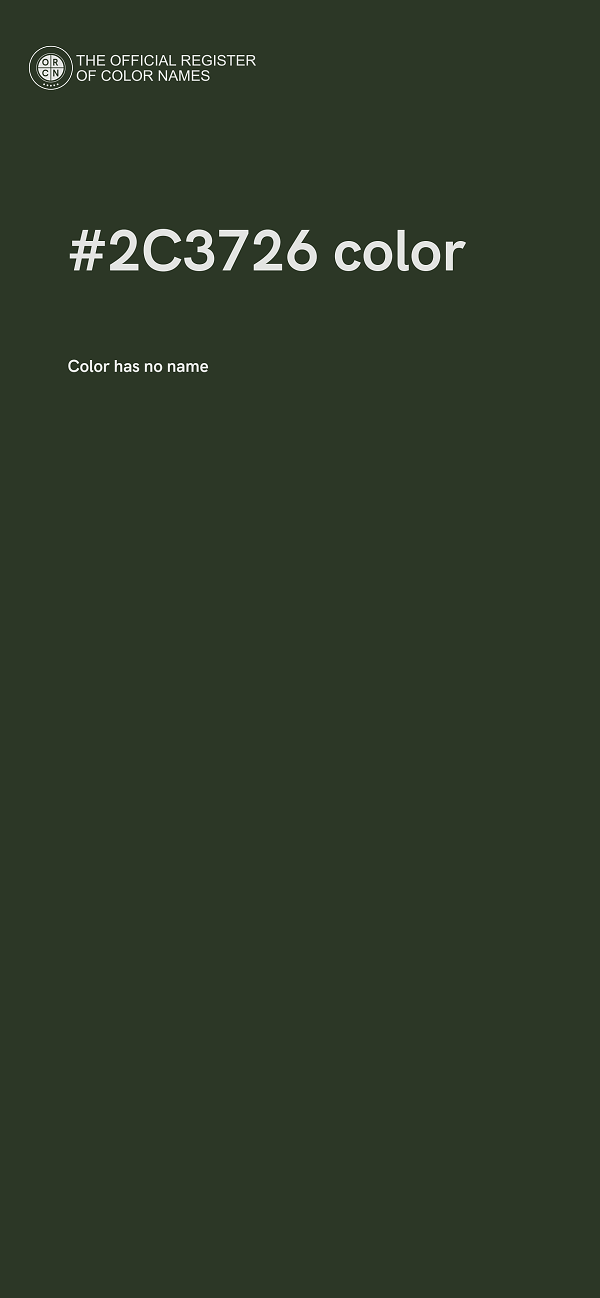 #2C3726 color image