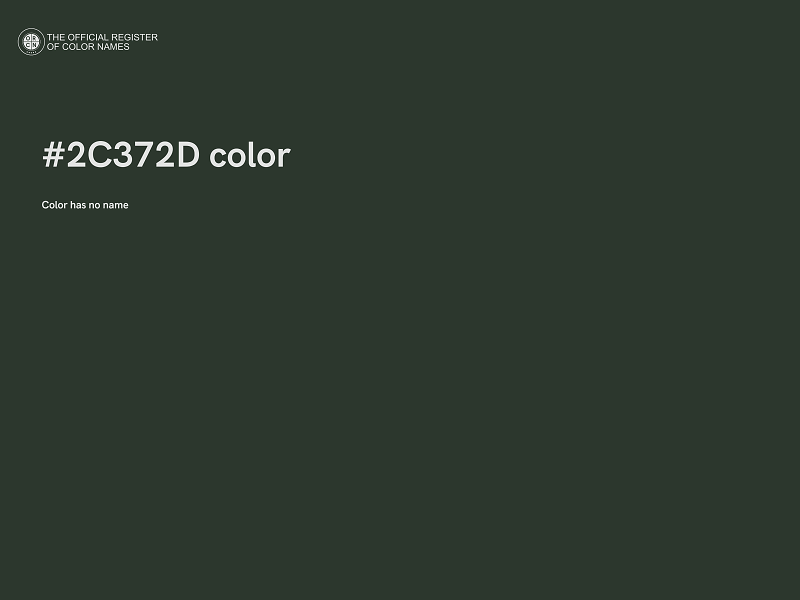 #2C372D color image