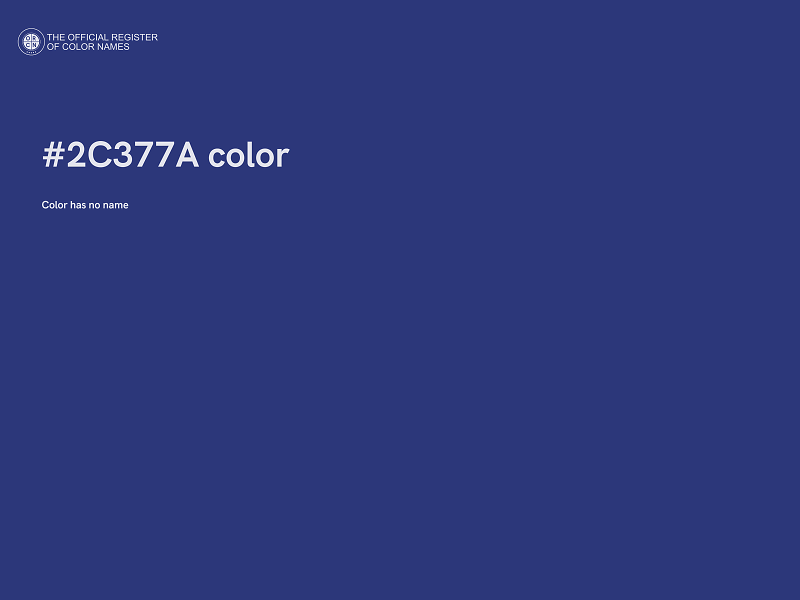 #2C377A color image