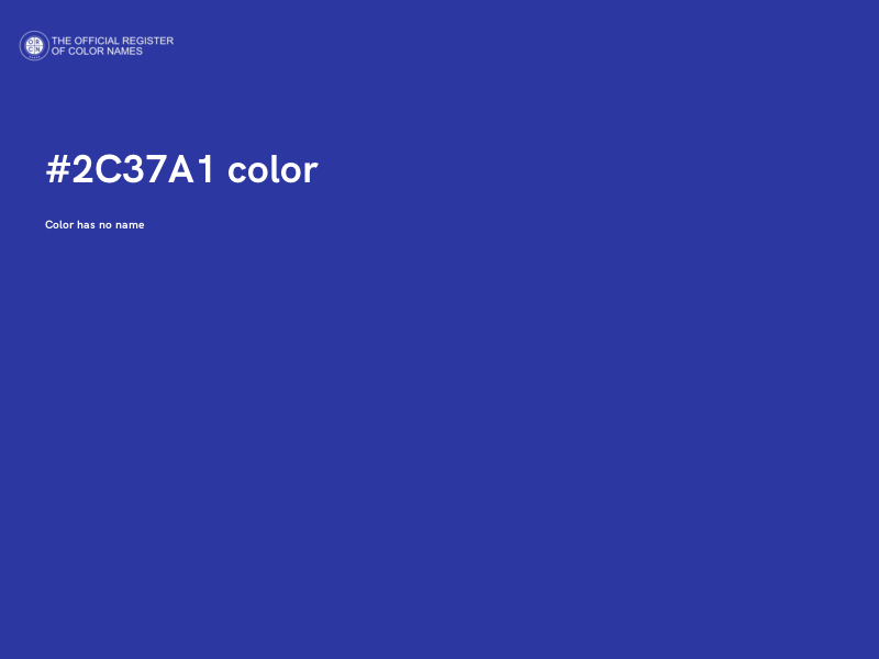 #2C37A1 color image