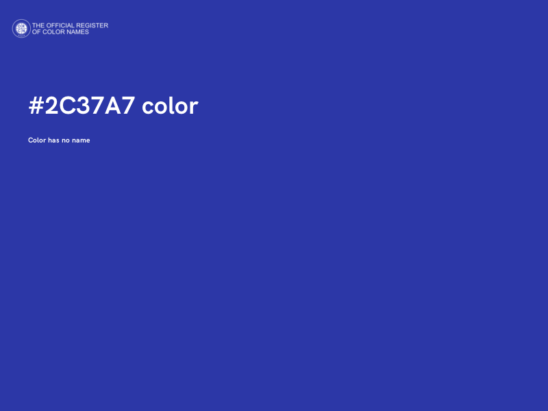#2C37A7 color image