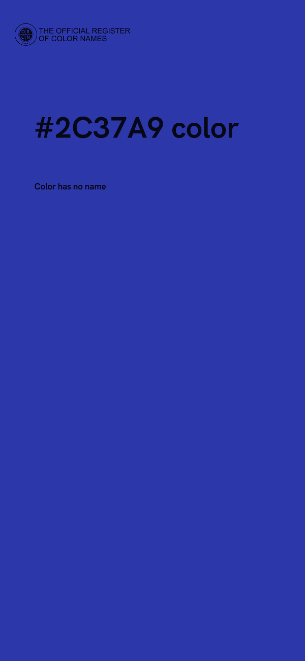 #2C37A9 color image