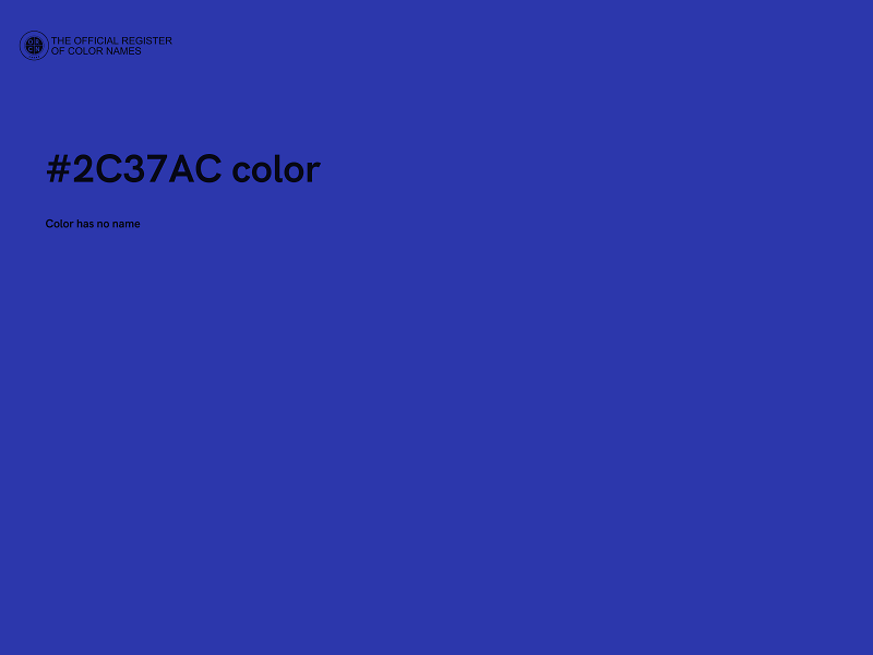 #2C37AC color image