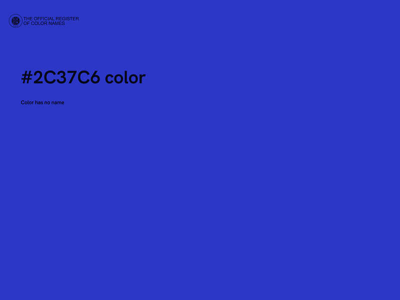 #2C37C6 color image