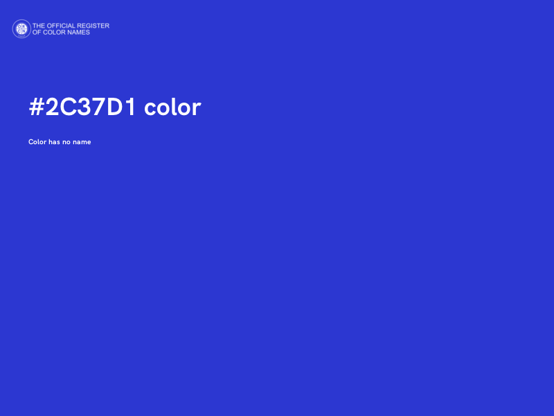 #2C37D1 color image