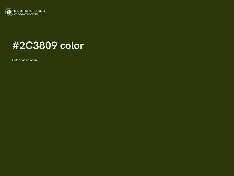 #2C3809 color image