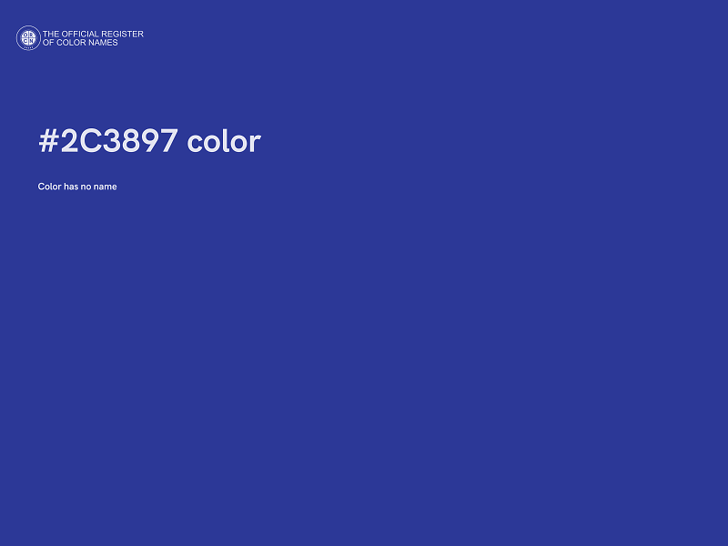 #2C3897 color image