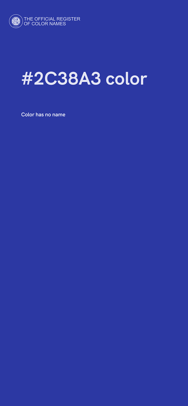 #2C38A3 color image