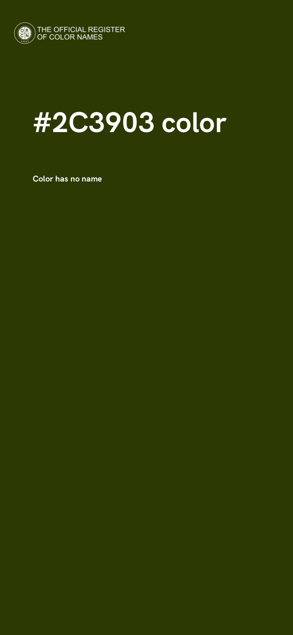 #2C3903 color image