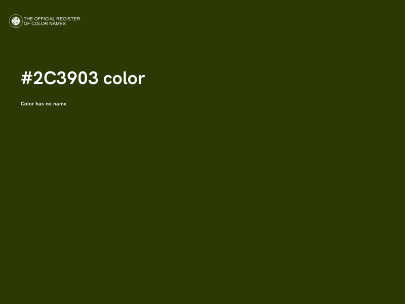 #2C3903 color image