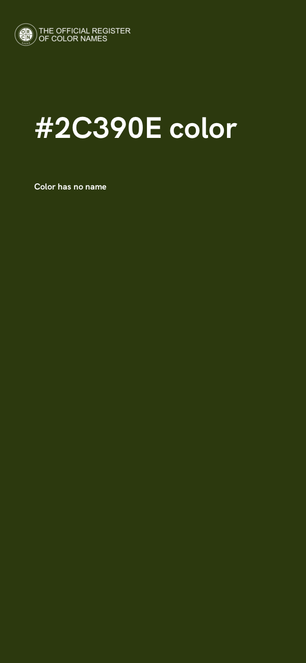 #2C390E color image