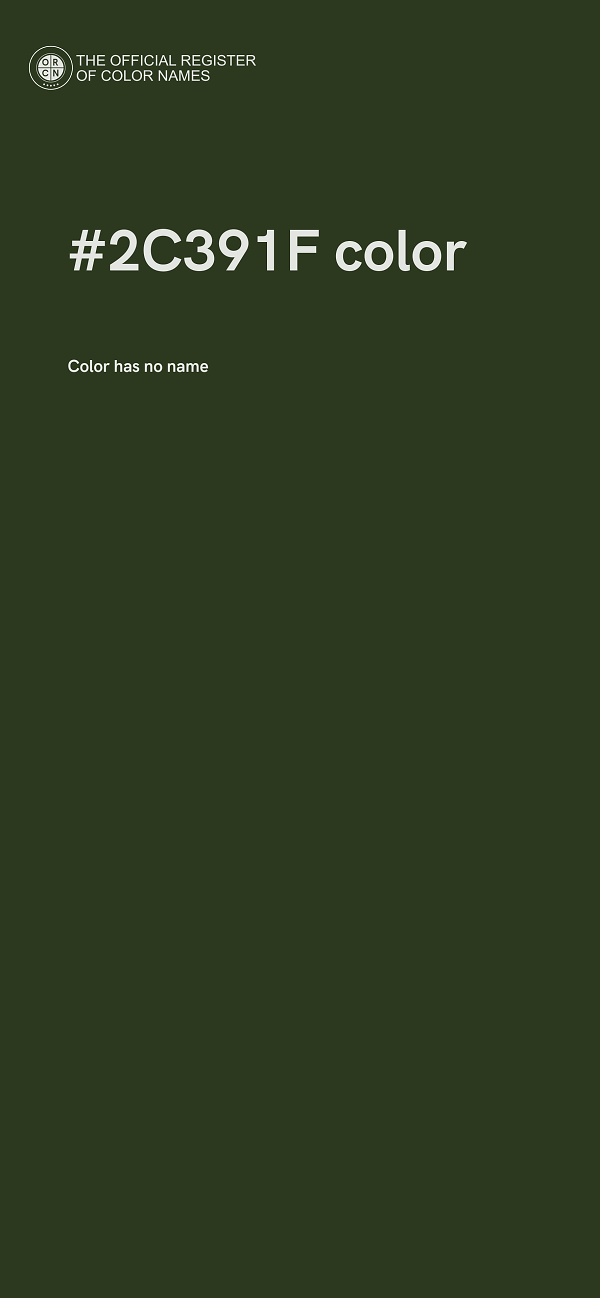 #2C391F color image