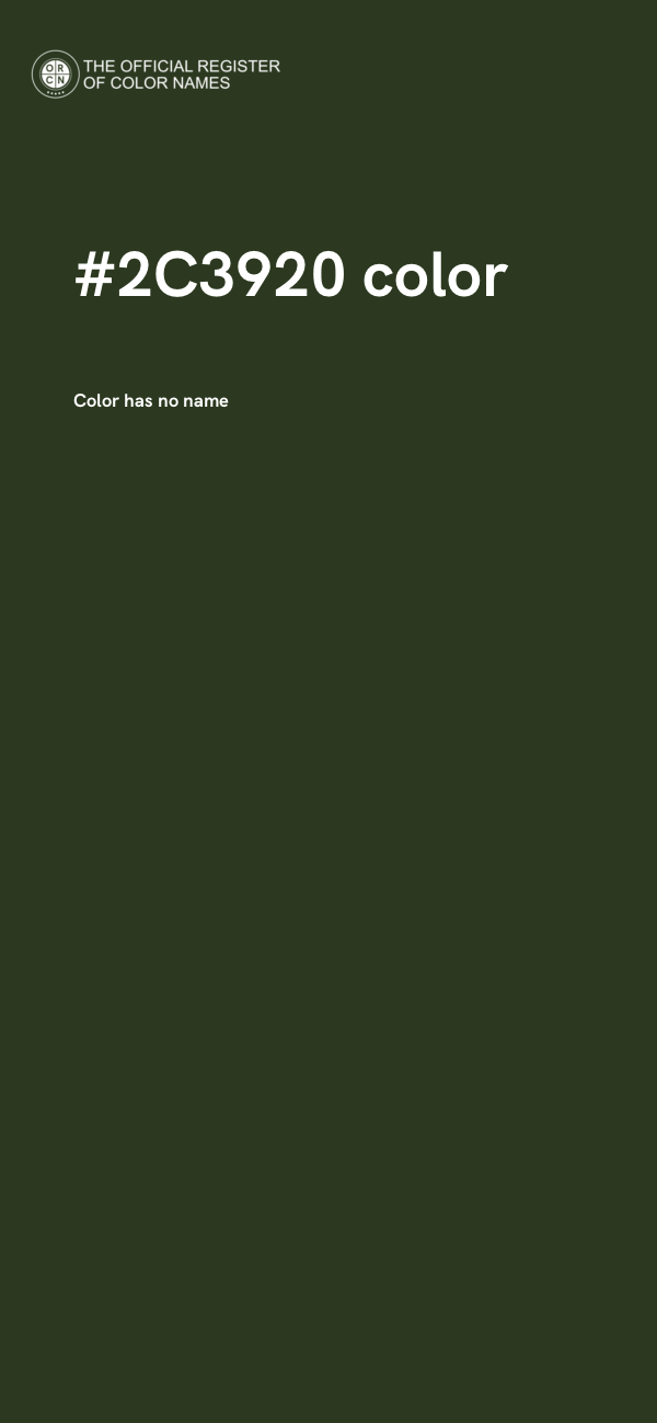 #2C3920 color image