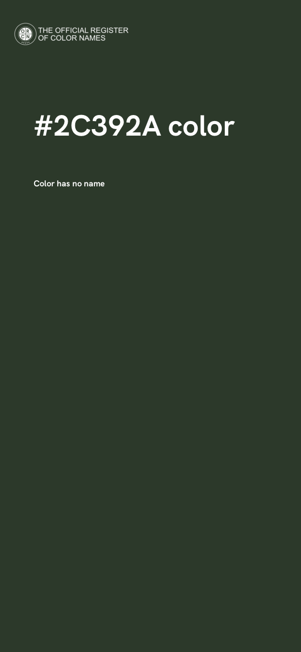 #2C392A color image