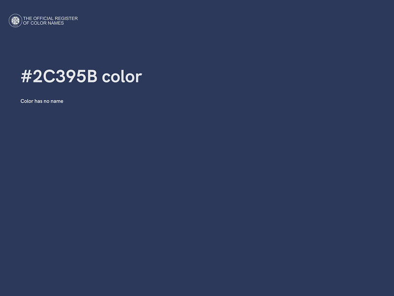 #2C395B color image