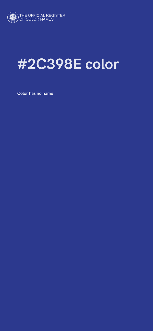 #2C398E color image