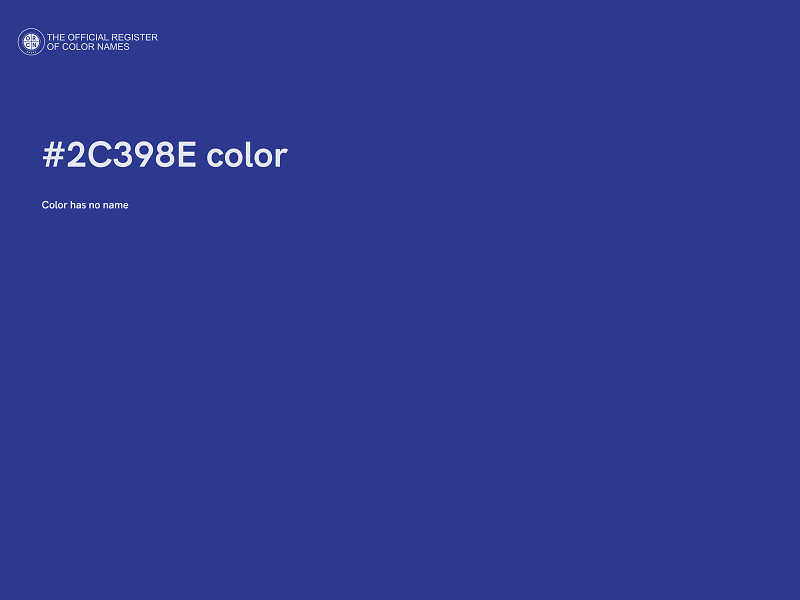 #2C398E color image