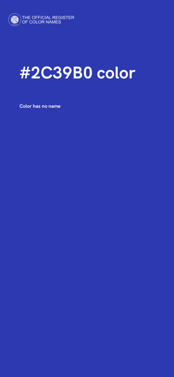 #2C39B0 color image