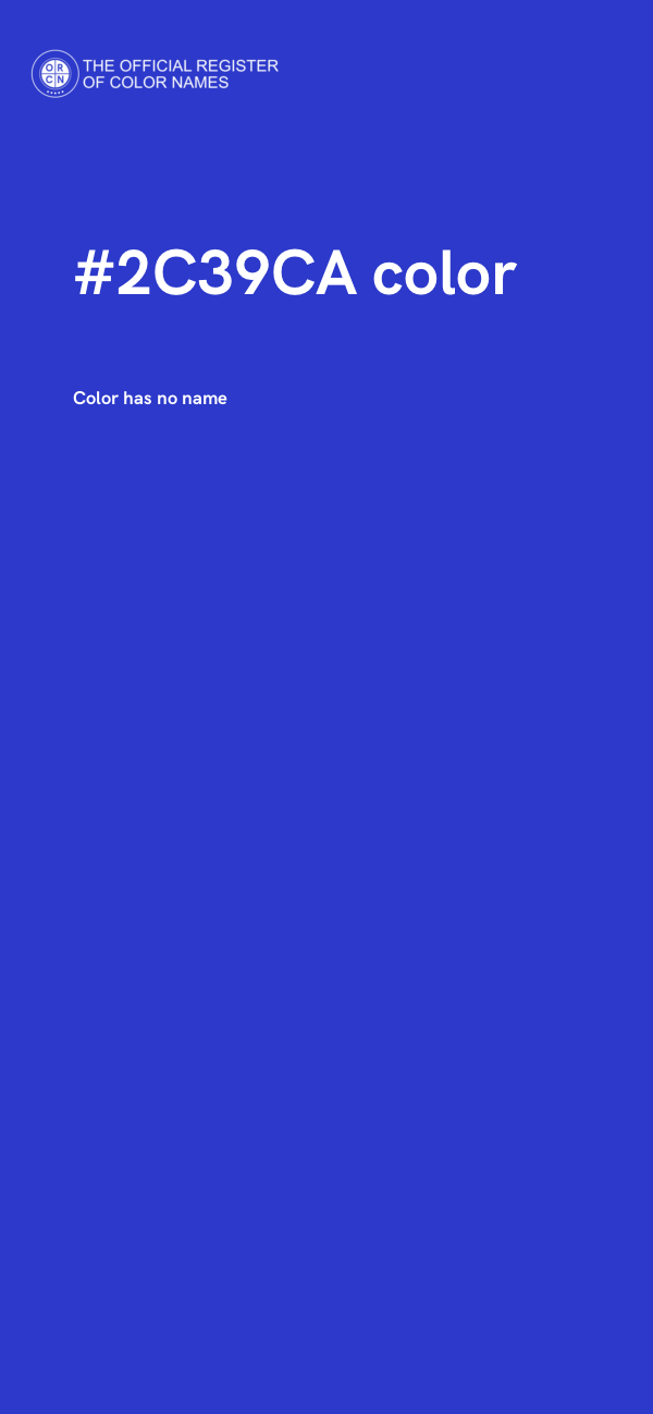 #2C39CA color image