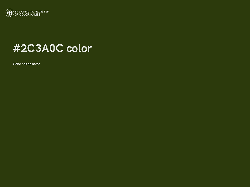 #2C3A0C color image