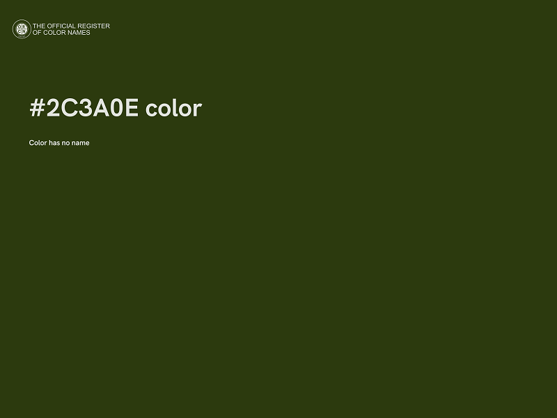 #2C3A0E color image