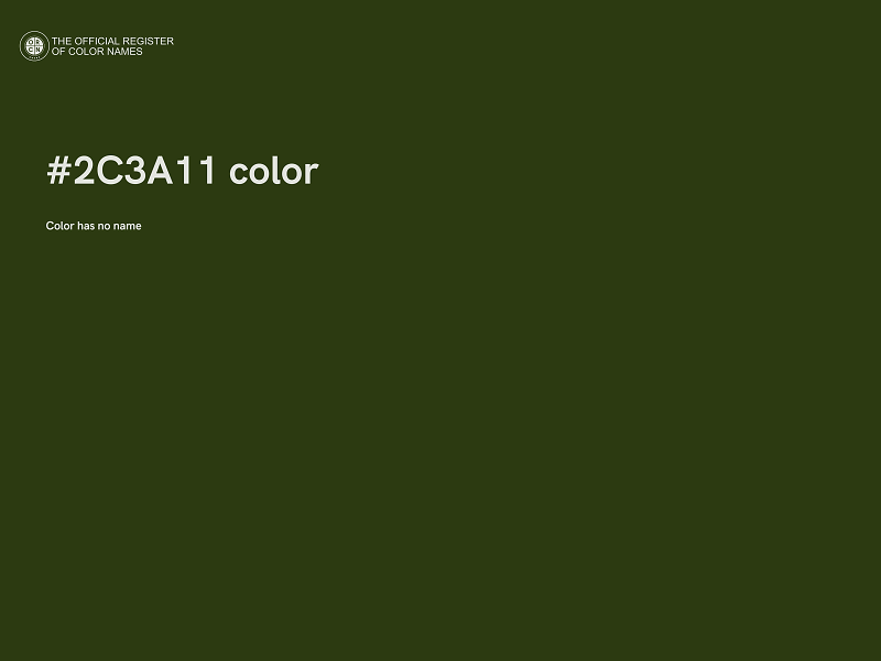 #2C3A11 color image