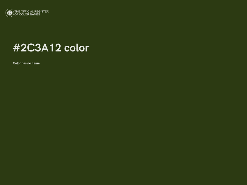 #2C3A12 color image