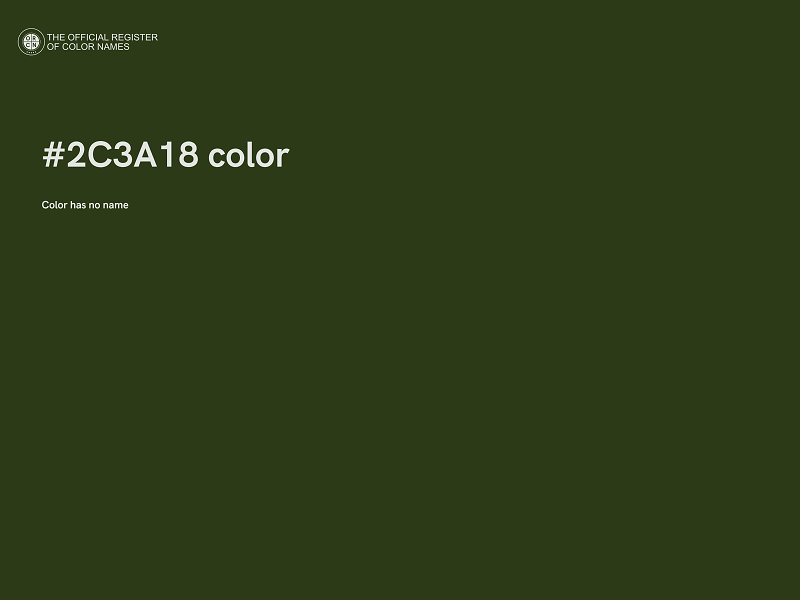 #2C3A18 color image