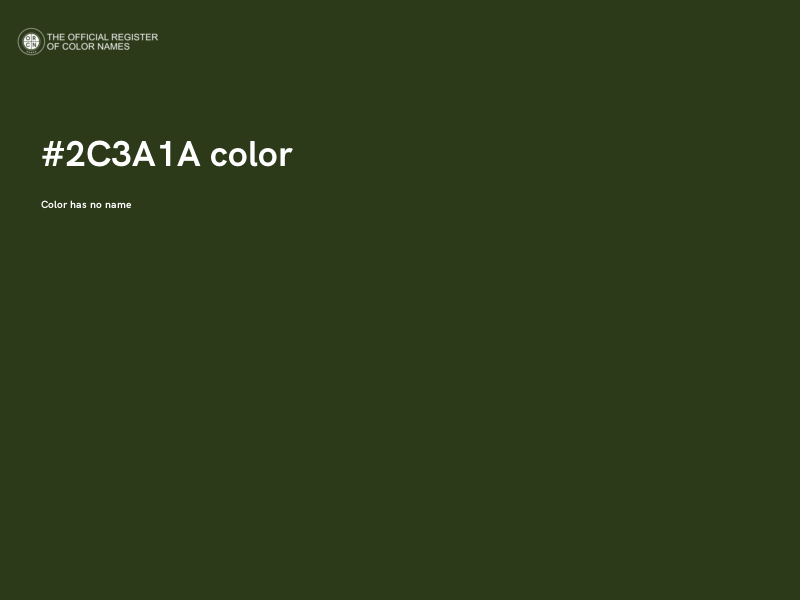 #2C3A1A color image
