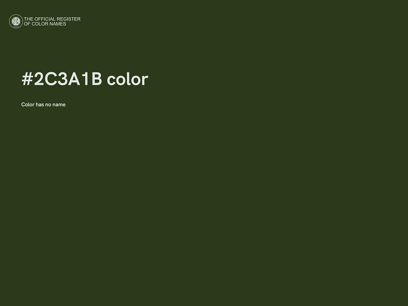 #2C3A1B color image