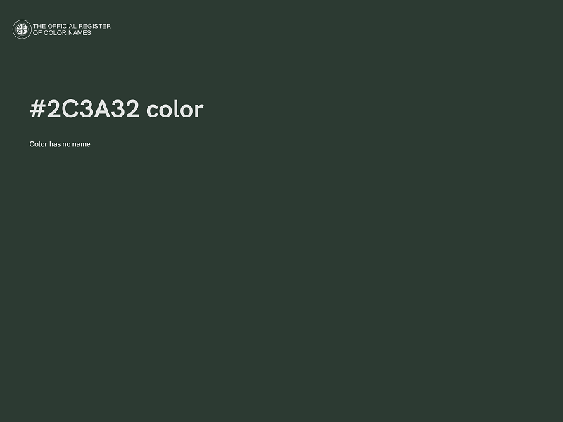 #2C3A32 color image