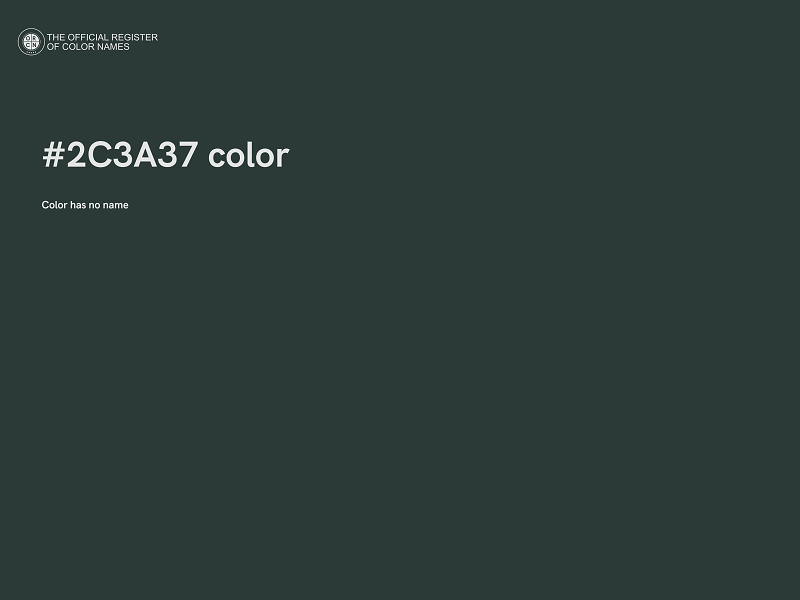 #2C3A37 color image