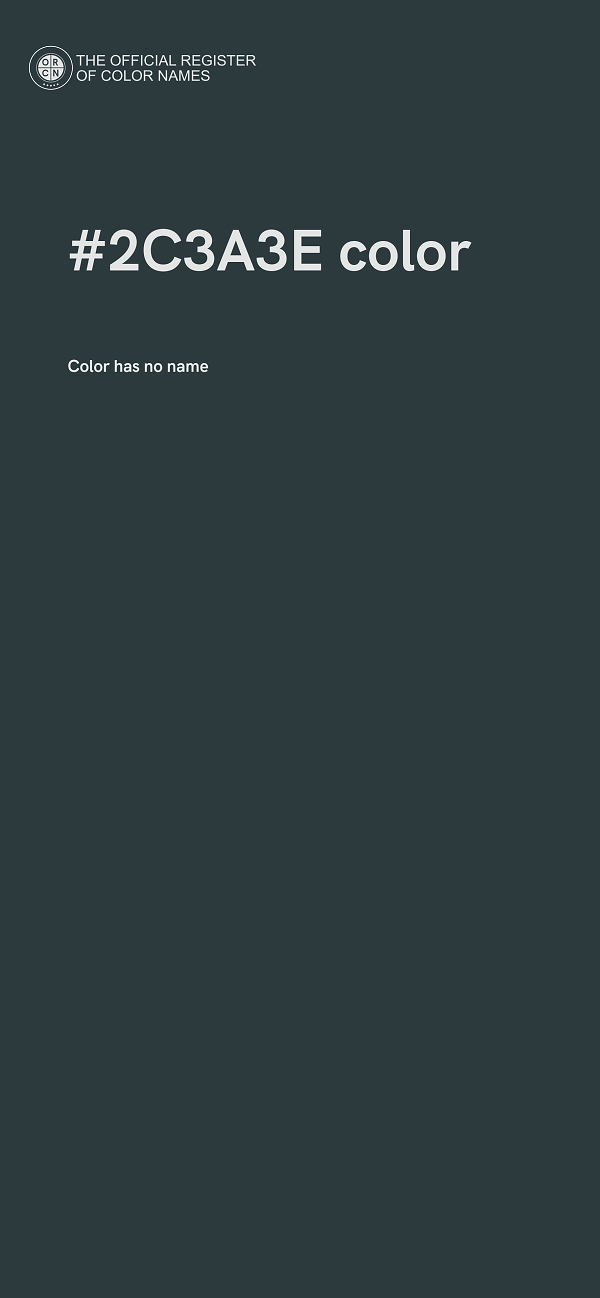#2C3A3E color image