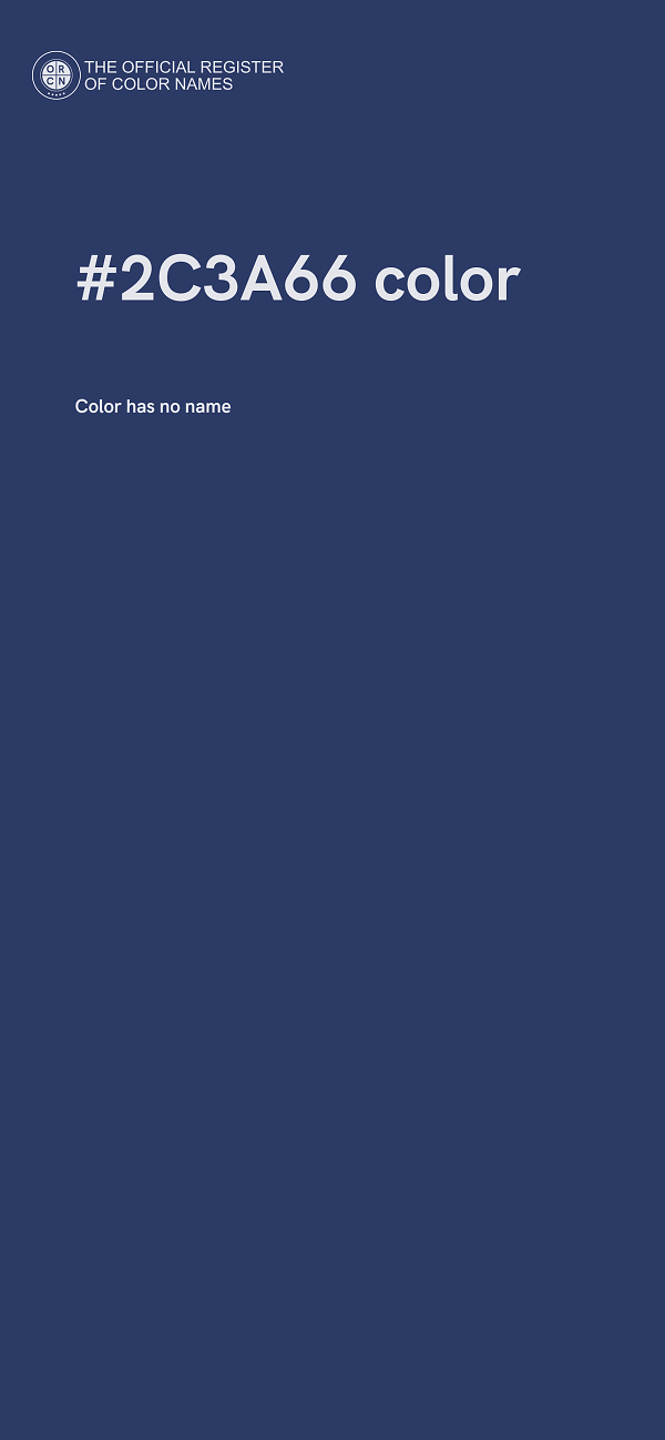 #2C3A66 color image