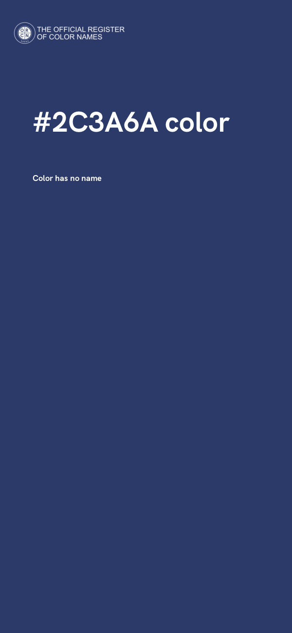 #2C3A6A color image